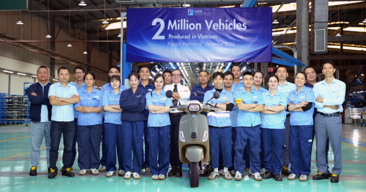 Piaggio Việt Nam kỷ niệm cột mốc 2 triệu xe xuất xưởng