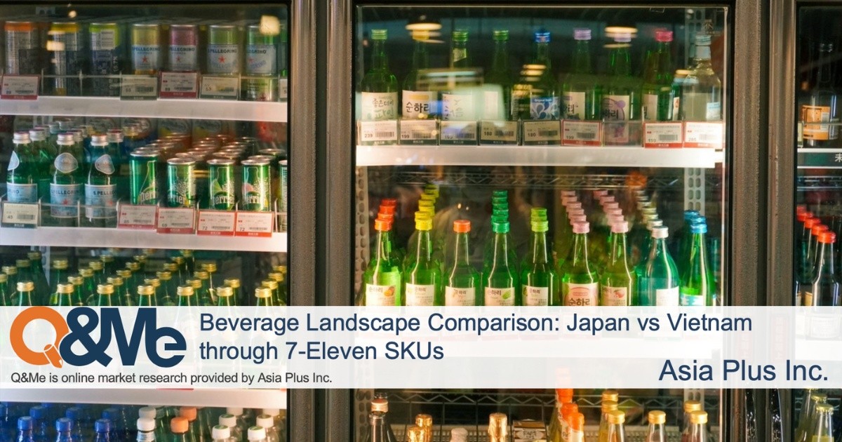 SKU tại 7-Eleven cho thấy khoảng cách đồ uống Nhật – Việt, theo nghiên cứu của Q&Me