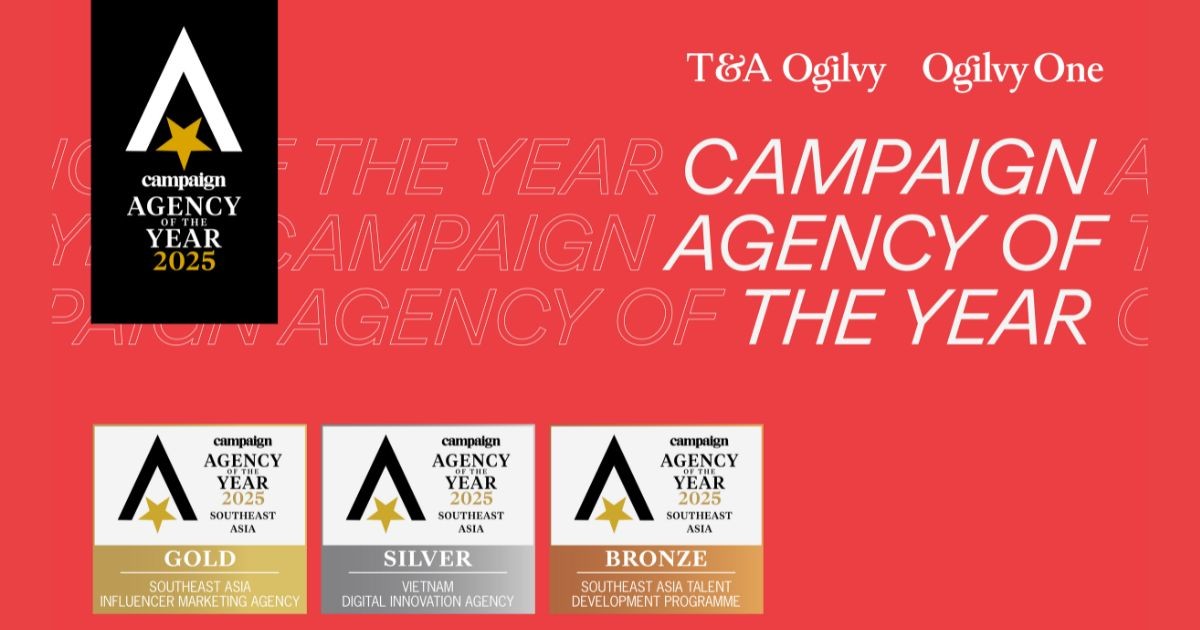 T&A Ogilvy khẳng định phong độ, nối dài chuỗi thành tích trong 5 năm tại giải thưởng Agency of the Year của Campaign Asia