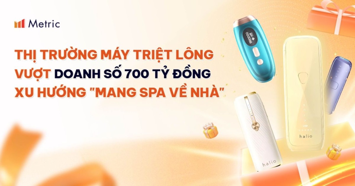 Metric: Thị trường máy triệt lông vượt mốc 700 tỷ đồng, phản ánh xu hướng “mang spa về nhà”