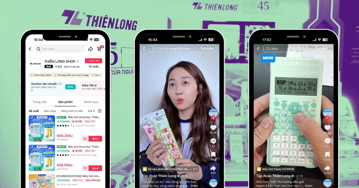 Thiên Long và câu chuyện chuyển mình thành công trên TikTok Shop