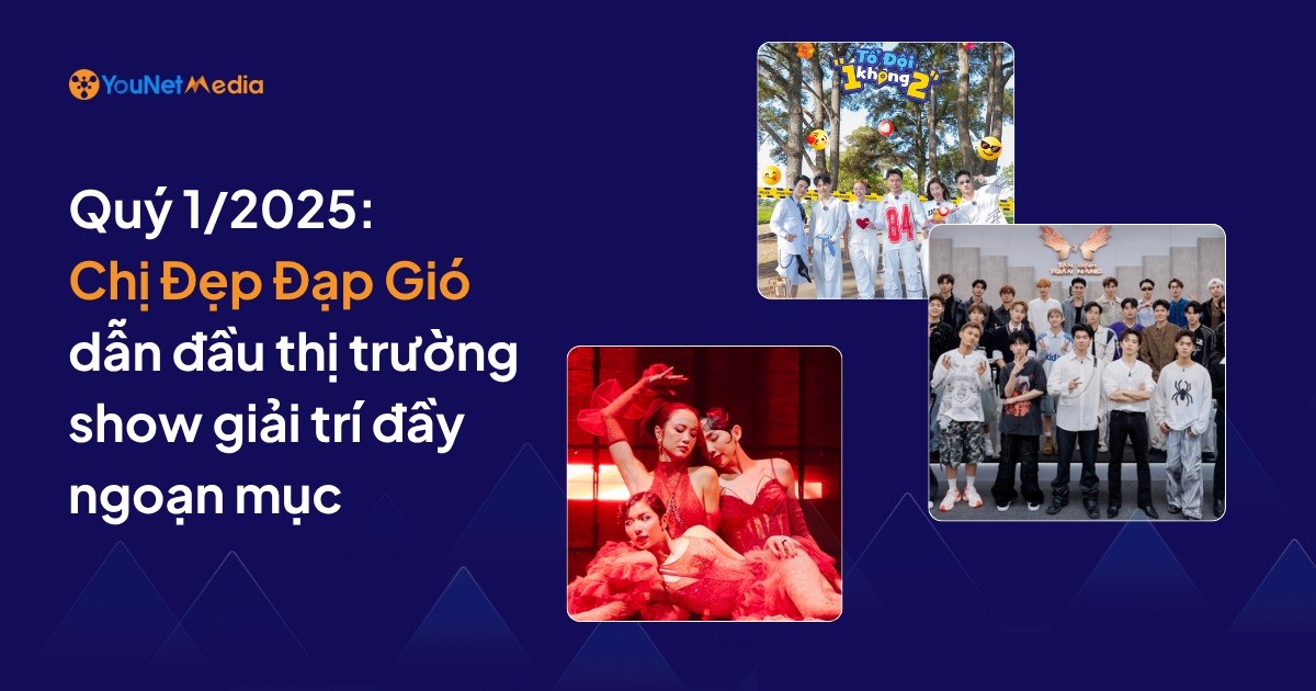 Top 10 show Việt nổi bật nhất quý I/2025 qua lăng kính Social Listening