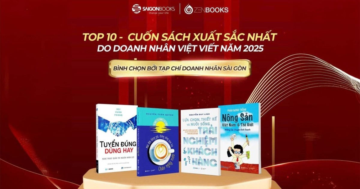 Top cuốn sách hay 2025 được Sở Thông tin và Truyền thông TP.HCM khen tặng
