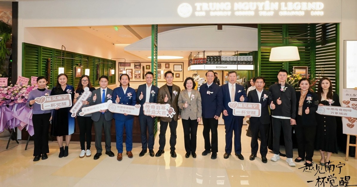 Trung Nguyên Legend khai trương cửa hàng flagship đầu tiên tại thành phố Nam Ninh, Quảng Tây, Trung Quốc