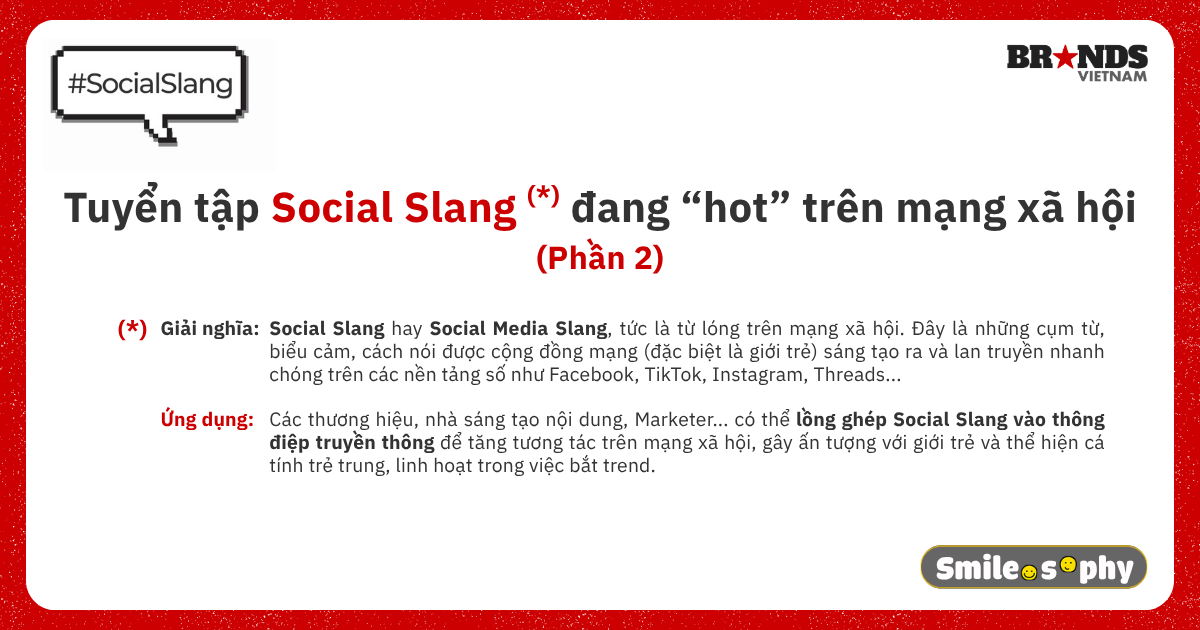 [Cười và Ngẫm] Tuyển tập Social Slang đang “hot” trên mạng xã hội (Phần 2)