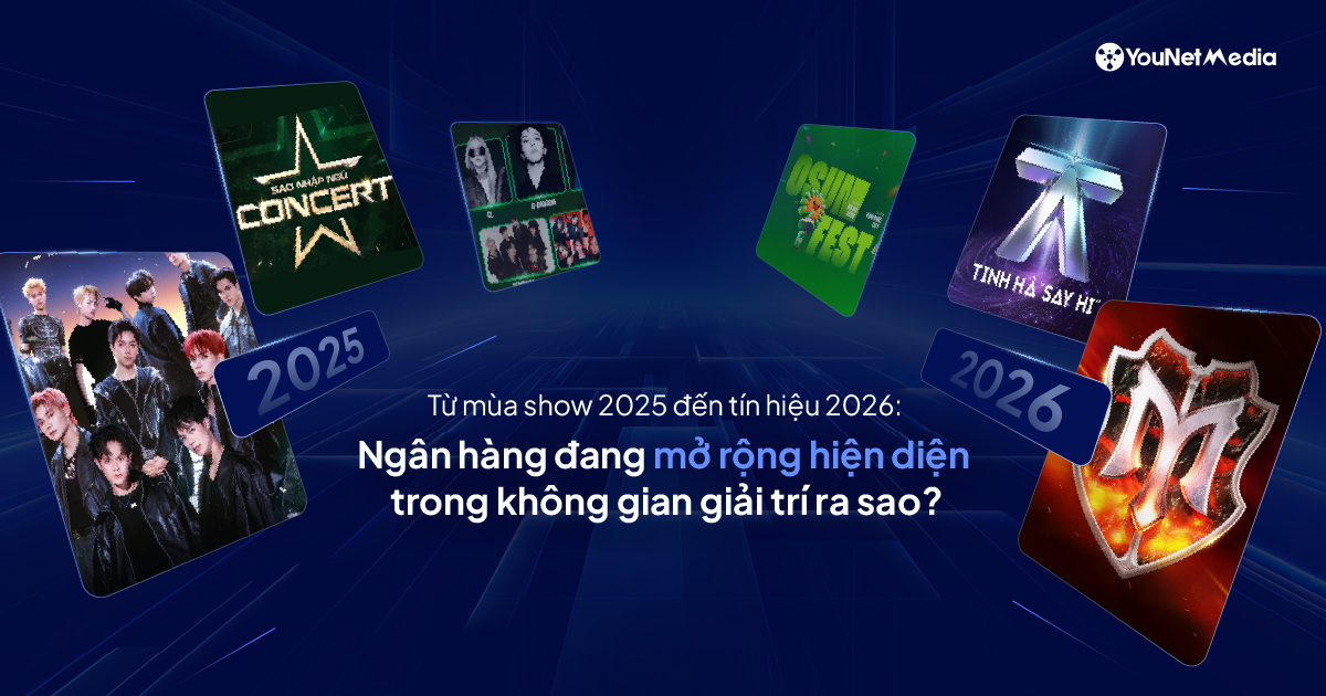 Từ show 2025 đến tín hiệu 2026: Ngân hàng mở rộng hiện diện ở sân chơi giải trí ra sao?