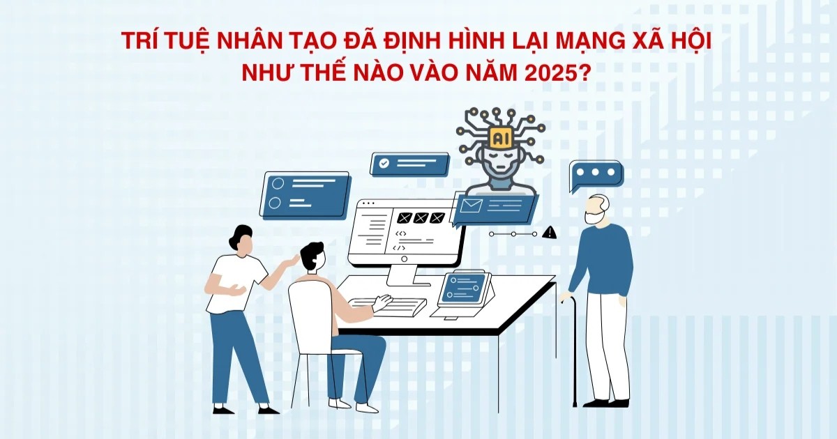 Trí tuệ nhân tạo đã định hình lại mạng xã hội như thế nào vào năm 2025?