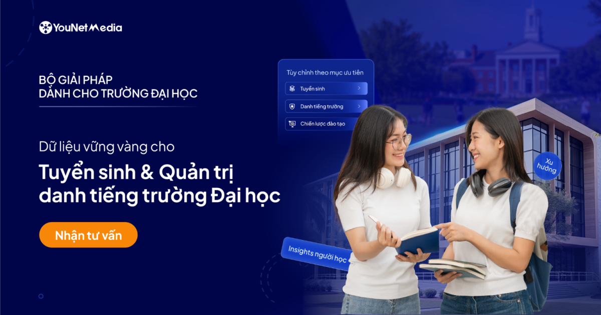 YouNet Media ra mắt Bộ giải pháp cho trường Đại học, hỗ trợ tuyển sinh và quản trị danh tiếng