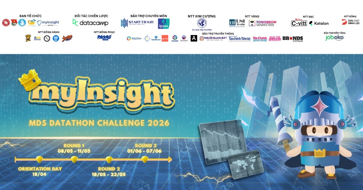 Chính thức mở đơn tham dự Chung kết myInsight – Datathon Challenge 2026