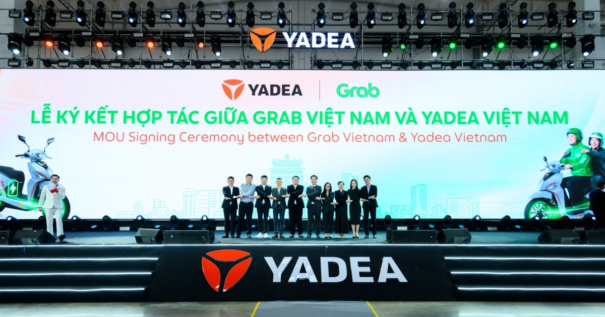 Grab hợp tác YADEA thúc đẩy tài xế chuyển sang xe điện