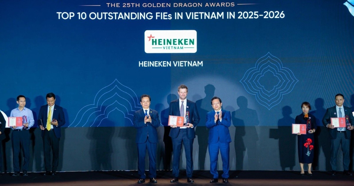 HEINEKEN Việt Nam được vinh danh tại giải thưởng Rồng Vàng 2026 nhờ nỗ lực tiên phong phát triển bền vững