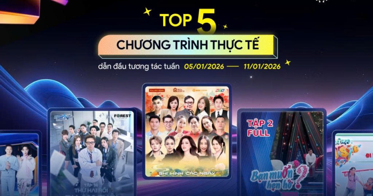Kompa.ai: Top 5 show thực tế chiếm sóng mạng xã hội tuần 5/1-11/1