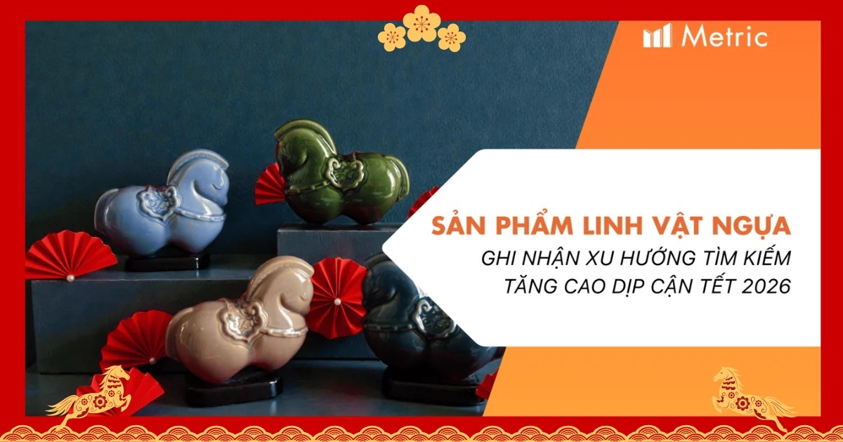Metric: Dịp cận Tết 2026, từ khóa “linh vật Ngựa” ghi nhận xu hướng tìm kiếm tăng cao