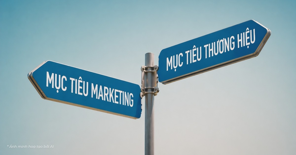 Vì sao cần phân biệt mục tiêu marketing và mục tiêu thương hiệu?