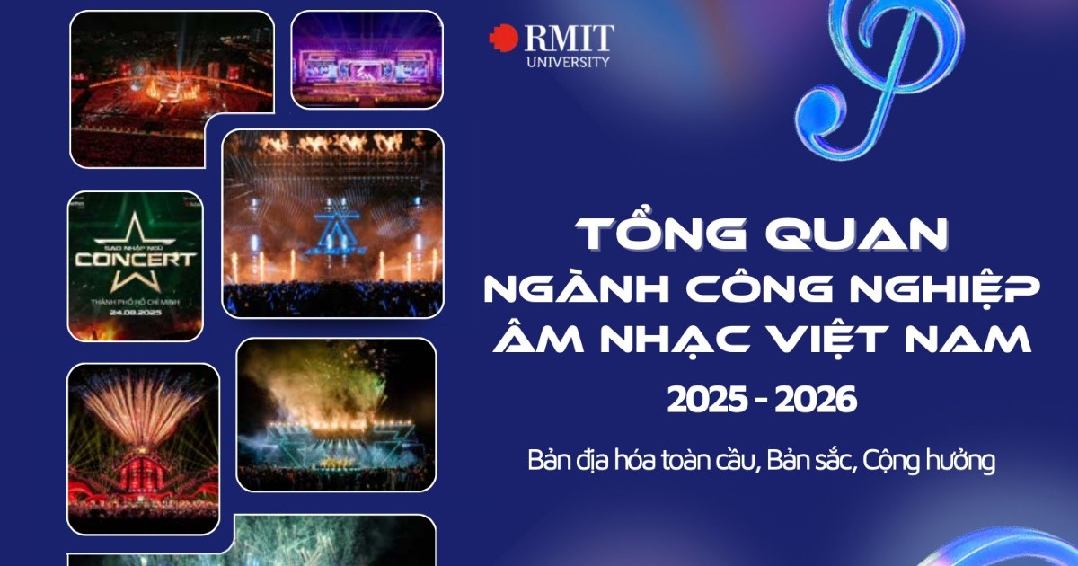 RMIT ra mắt báo cáo “Tổng quan ngành công nghiệp âm nhạc Việt Nam 2025-2026”