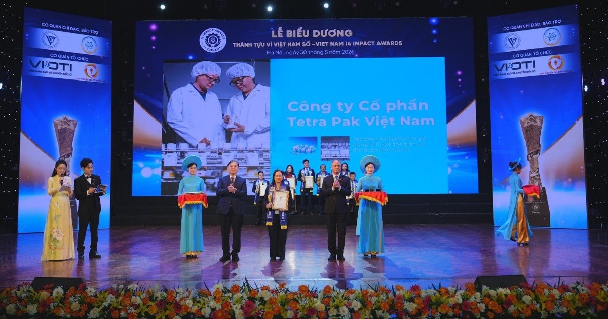 Tetra Pak nhận hai giải thưởng tại Vietnam I4 Impact Awards 2026