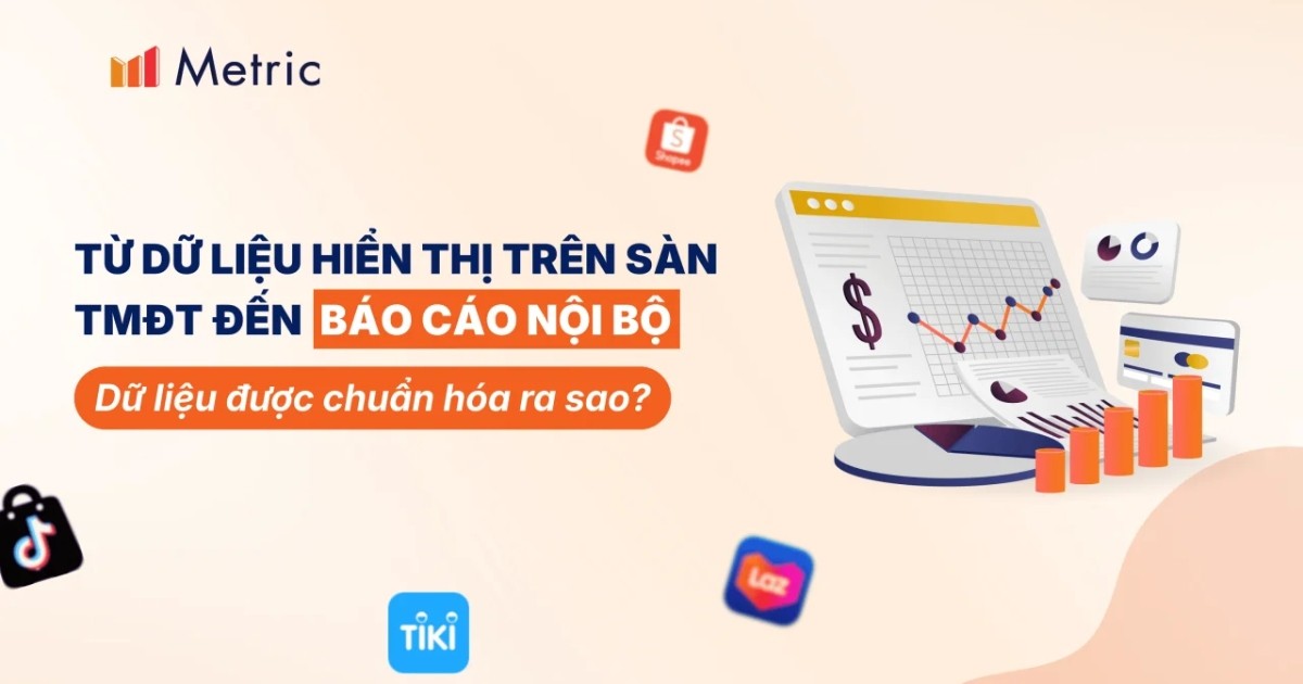 Từ dữ liệu hiển thị trên sàn TMĐT đến báo cáo nội bộ: Dữ liệu được chuẩn hóa ra sao?