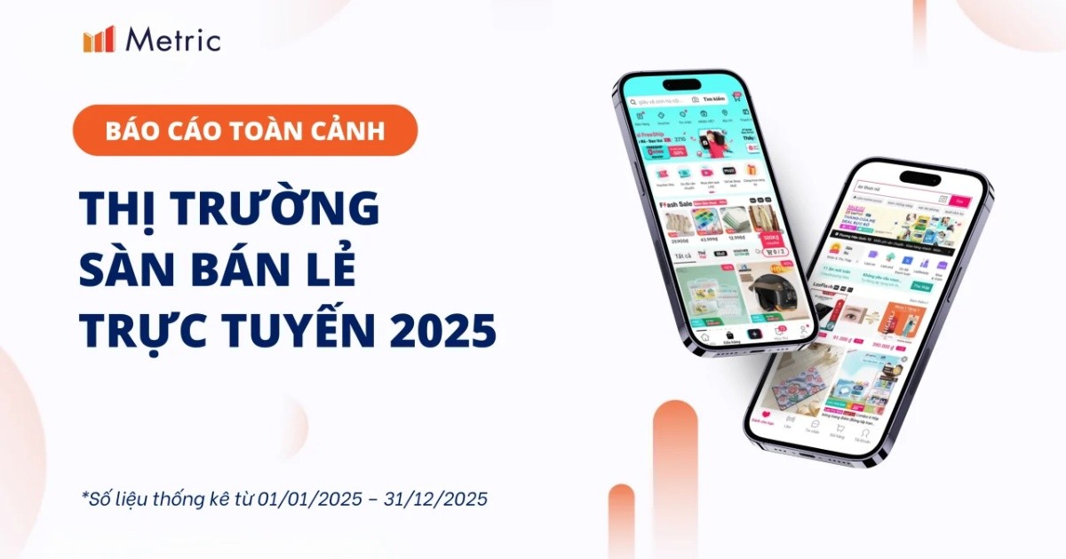 Metric: Thị trường TMĐT Việt Nam năm 2025 – Những chuyển dịch đáng chú ý