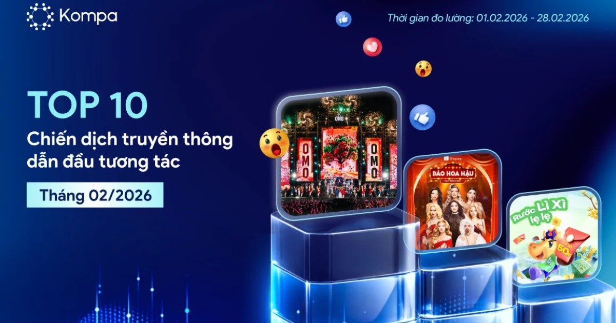 Kompa.ai: Top 10 chiến dịch truyền thông nổi bật của tháng 2/2026