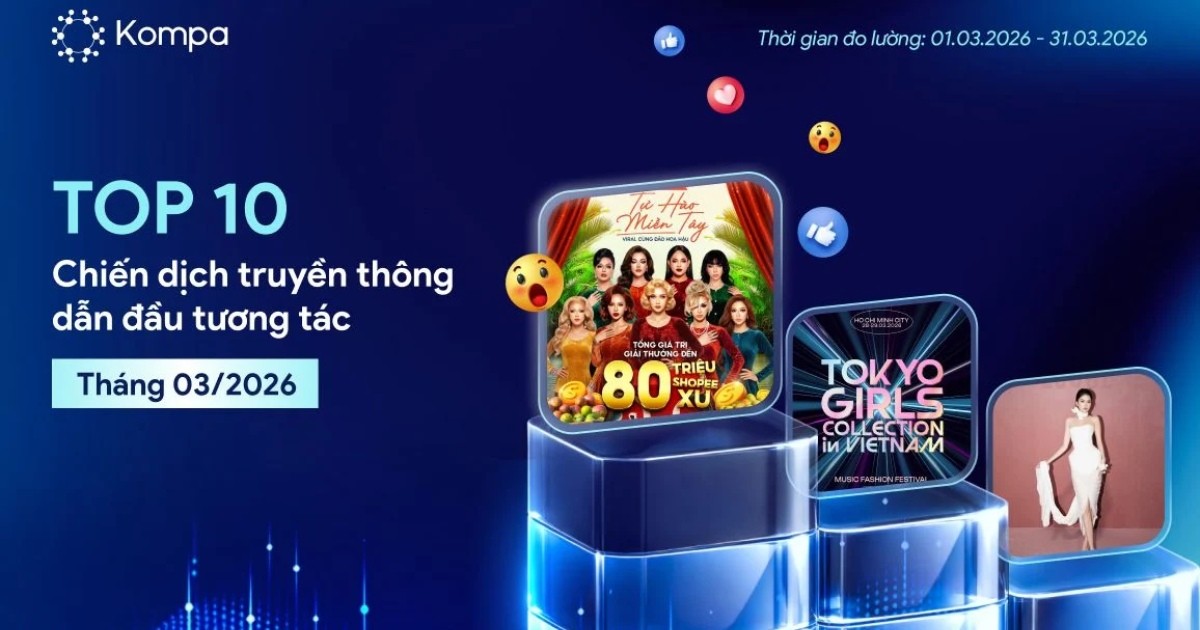Kompa.ai: Top 10 chiến dịch truyền thông nổi bật của tháng 3/2026