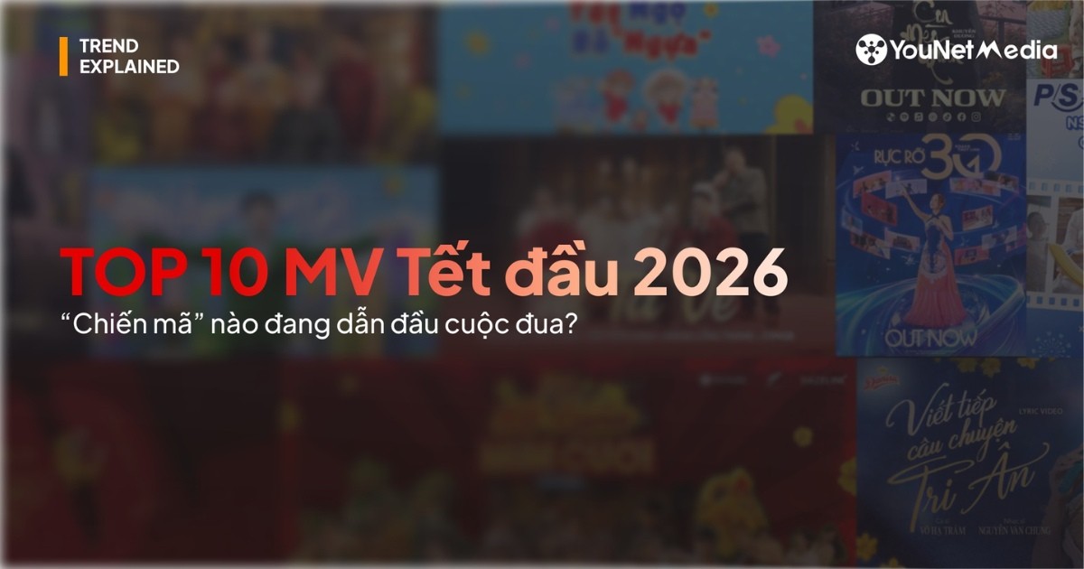 Top 10 MV Tết đầu năm 2026: “Chiến mã” nào đang dẫn đầu cuộc đua trên mạng xã hội?