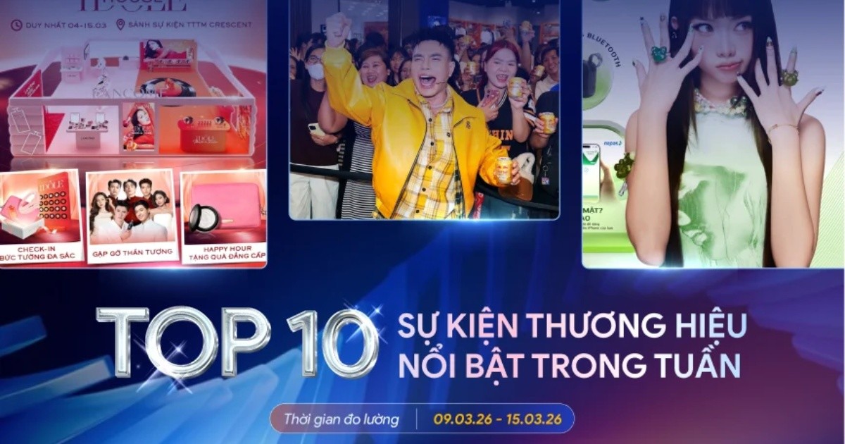 Kompa.ai: Top 10 sự kiện thương hiệu nổi bật tuần 9/3-15/3/2026