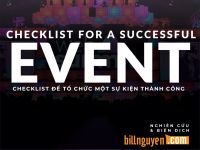Ra mắt Ebook Checklist for a successful event - Checklist để tổ chức sự kiện thành công