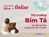 Cạnh tranh từ offline tới online, thị trường bỉm tã sôi động trên mạng xã hội ra sao?
