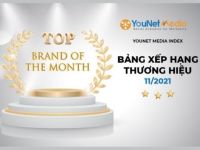 YouNet Media Index: Bảng xếp hạng thương hiệu tháng 11/2021