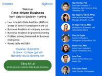 Mời tham dự webinar: Data-Driven Business from Data to Decision Making