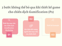 3 bước không thể bỏ qua khi thiết kế game cho chiến dịch Gamification (P2)