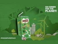 Nestlé MILO sử dụng ống hút giấy bảo vệ môi trường