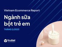 Tháng 2/2023: Doanh thu ngành sữa bột trẻ em giảm 14% trên sàn TMĐT