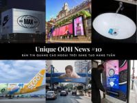 Unique OOH News #10: Nhà chờ xe bus nở hoa của Armani Beauty, Billboard LED 3D ấn tượng của Nike