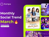 Kompa.ai: Top trending mạng xã hội tháng 3/2023
