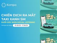 Kompa.ai: Chiến dịch ra mắt Taxi Xanh SM dưới góc nhìn Social Listening