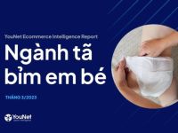 Thị trường tã bỉm tháng 3/2023: HUGGIES, Bobby, Merries tăng doanh thu hai chữ số trên sàn TMĐT
