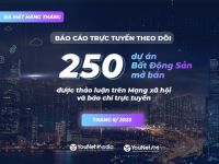 YouNet Media: Báo cáo theo dõi 250 dự án bất động sản mở bán trên MXH và báo chí trực tuyến tháng 6/2023