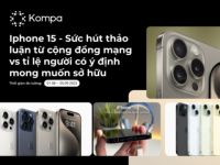 Kompa.ai: Nhìn lại toàn cảnh thảo luận về iPhone 15 của cộng đồng mạng Việt Nam