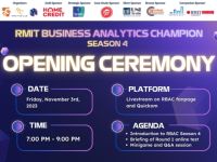 Mời tham dự Lễ khai mạc cuộc thi RMIT Business Analytics Champion mùa 4