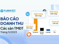 Báo cáo thương mại điện tử mùa cuối năm: Doanh thu các sàn tháng 11/2023