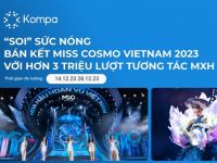 Kompa.ai: “Soi” sức nóng Bán kết Miss Cosmo Vietnam 2023 với hơn 3 triệu lượt tương tác MXH