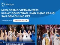 Miss Cosmo Vietnam 2023 khuấy động thảo luận MXH sau đêm Chung kết