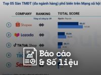 Reputa: Bảng xếp hạng ngành Thương mại Điện tử năm 2023