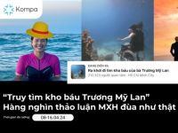Kompa.ai: “Truy tìm kho báu Trương Mỹ Lan” – Hàng nghìn thảo luận MXH đùa như thật