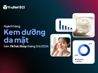 Ngành Kem dưỡng da mặt trên TikTok Shop tháng 4/2024: Dẫn đầu bởi một nhãn hàng ít tên tuổi