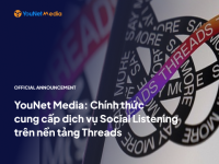 YouNet Media: Chính thức cung cấp dịch vụ Social Listening trên nền tảng Threads