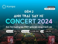 Kompa.ai: Concert “Anh trai say hi” đêm 2 – Sức hút tương tác MXH giữa làn sóng tranh cãi
