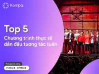 Kompa.ai: Top 5 chương trình thực tế dẫn đầu tương tác MXH tuần 21/10-27/10