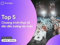 Kompa.ai: Top 5 chương trình thực tế dẫn đầu tương tác MXH tuần 23/9-29/9